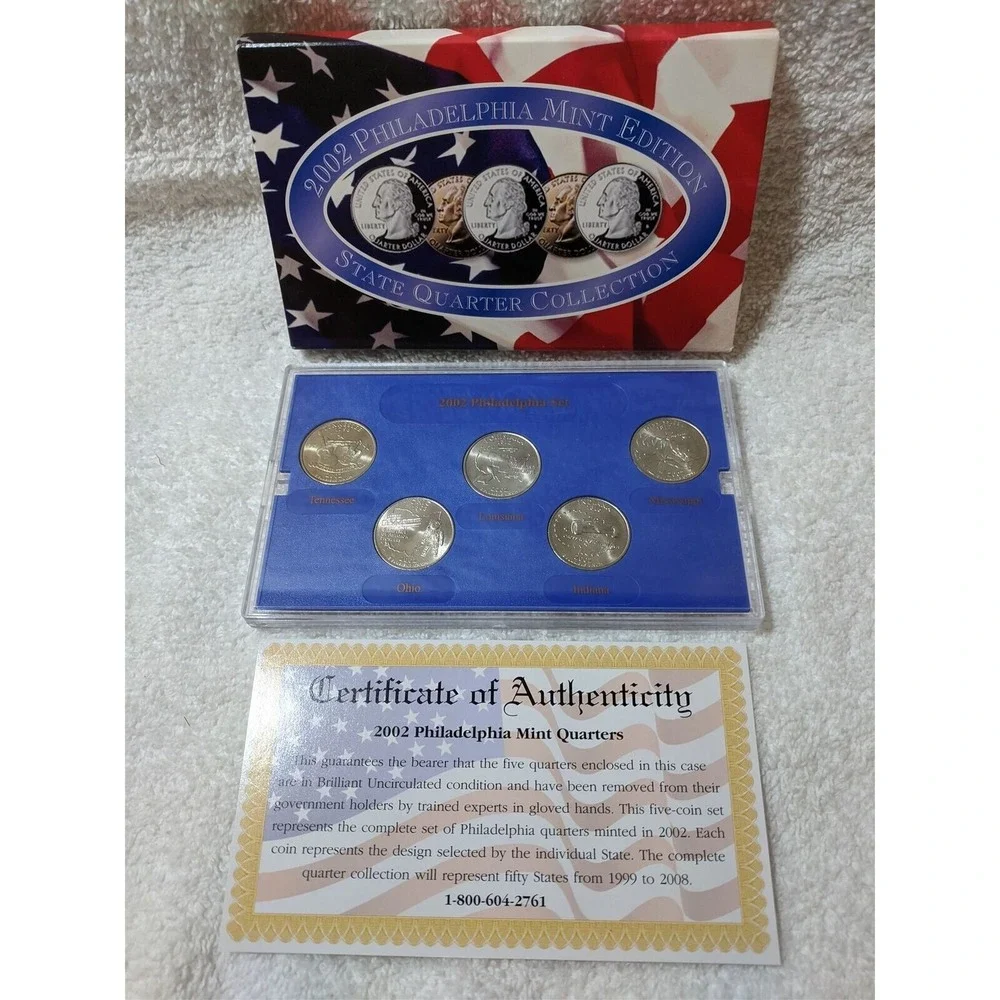 2002 Philadelphia Mint Edition State Quarter Collection Brilliant‎ Uncirculated